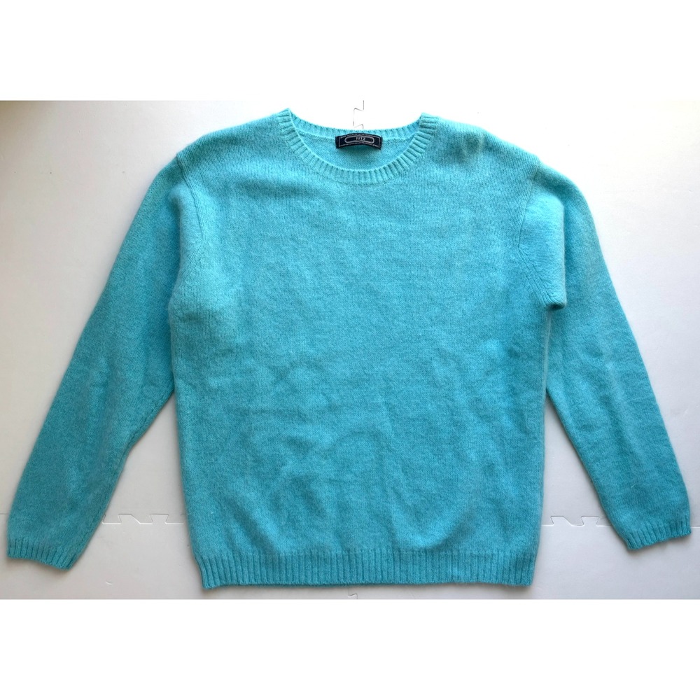 Vtg 80's Womens Sweater Preppy Angora Soft Butter Mom Ritz Winter - Size L
